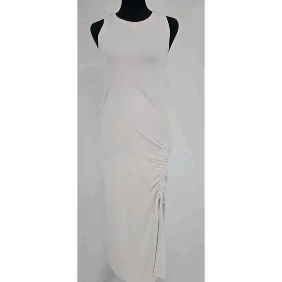 Betsey Johnson Dresses & Skirts - Betsy Johnson Ribbed Fitted Dress Womens Small Cinched Side Slit Y2K 90s